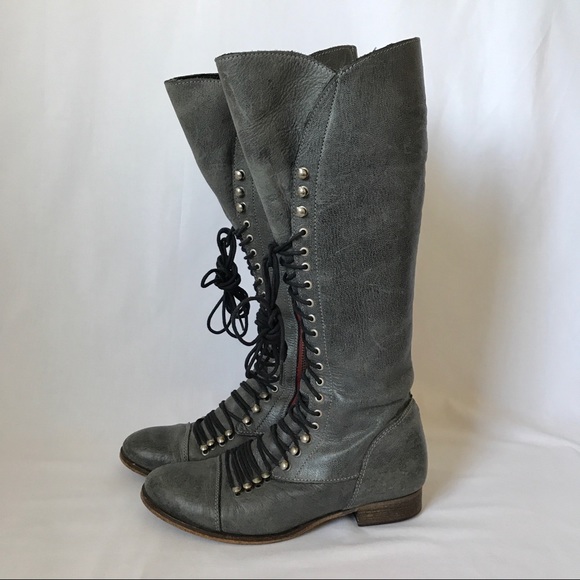 Steve Madden Shoes - Steve Madden Perrin Tall Lace Up Military Boots